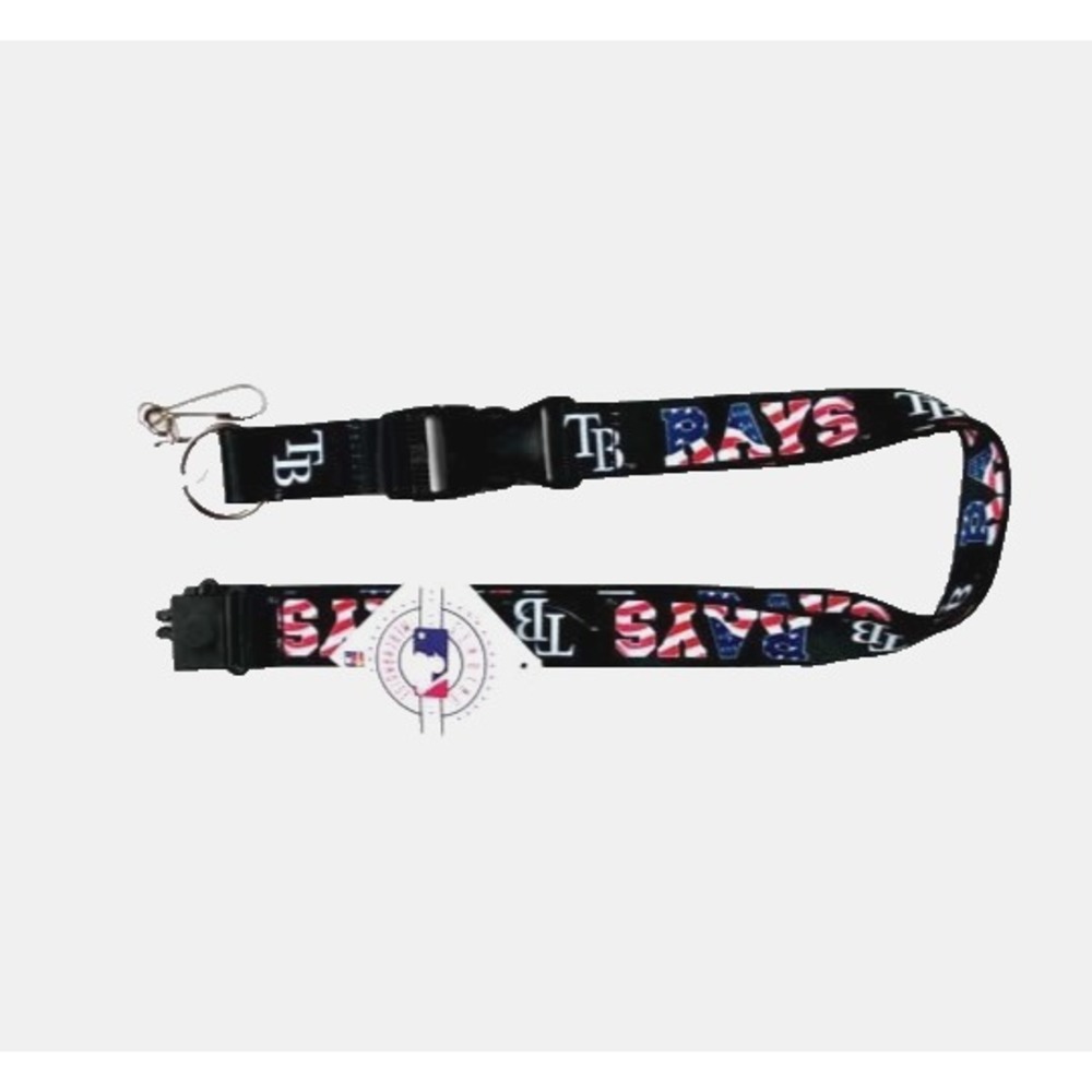 Celebrate USA 250 Years w/Tampa Bay Rays Lanyard Keychain USA Stars & Stripes